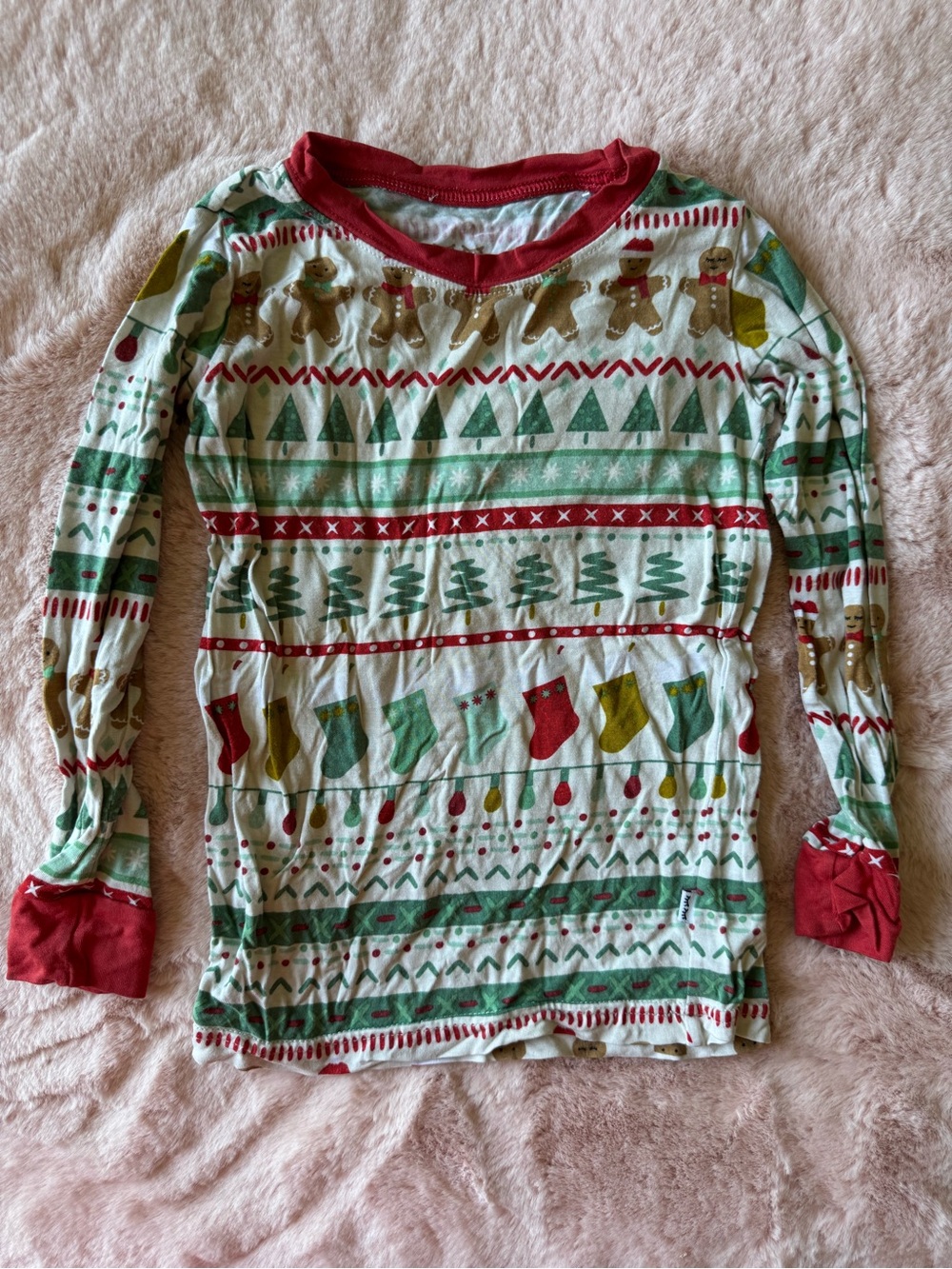 Little Sleepies Gingerbread Print Top Size 2T